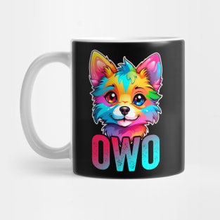 Furry Fandom OwO Cute Fursona Anthro Art Mug